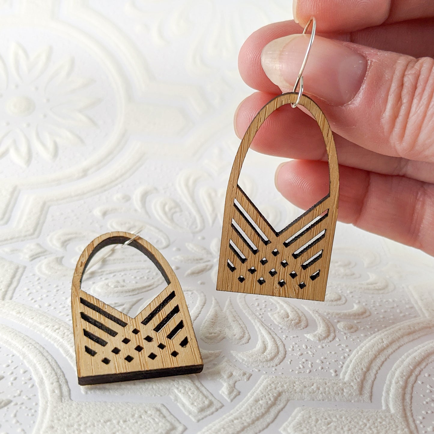 Gate Earring, Bamboo