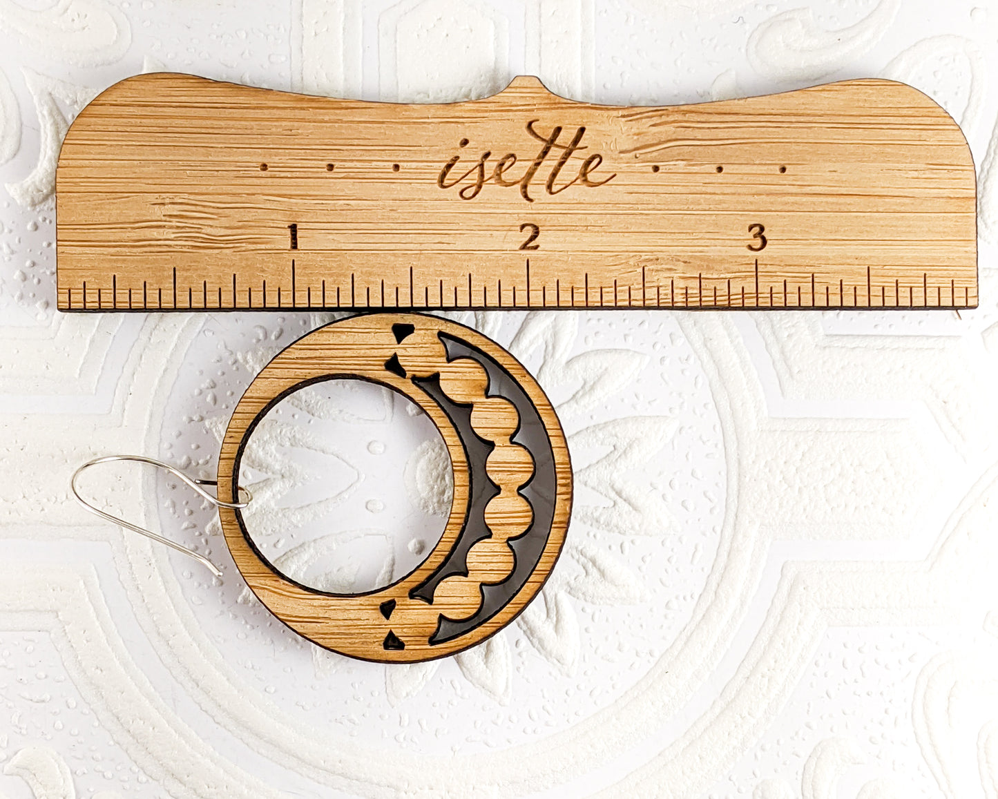 String of Pearls Earrings in Bamboo