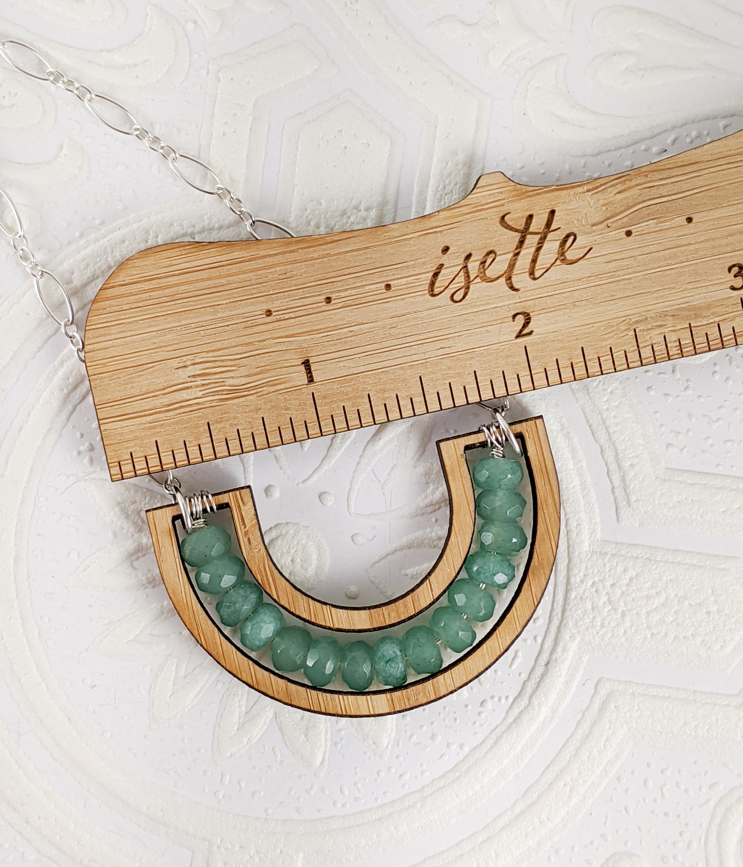 Smile Necklace in Green Aventurine