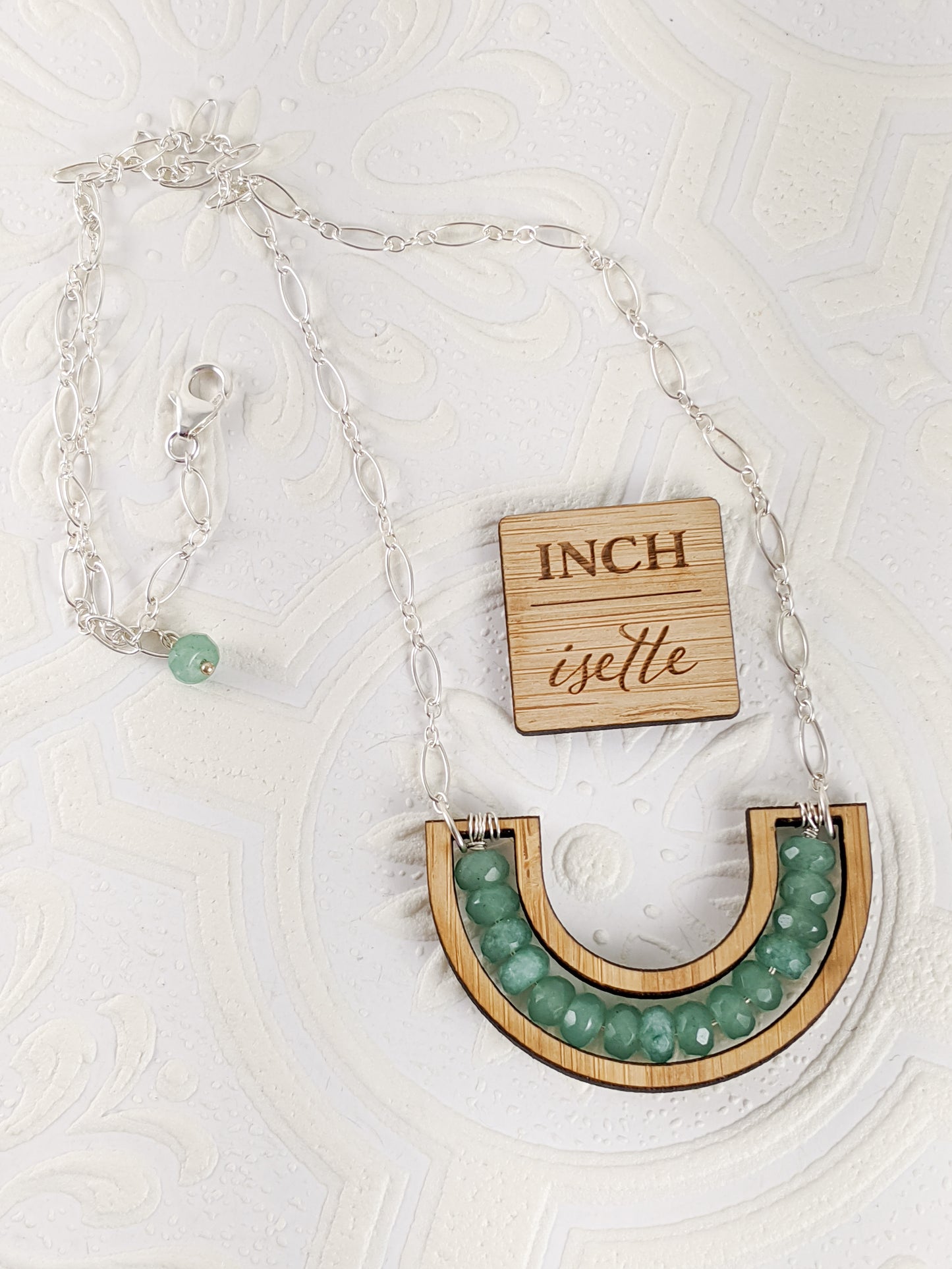 Smile Necklace in Green Aventurine