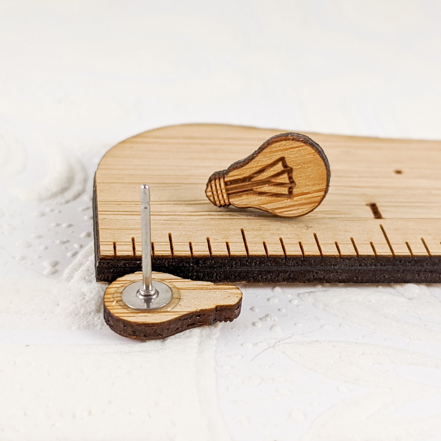 Light Bulb Studs in Bamboo