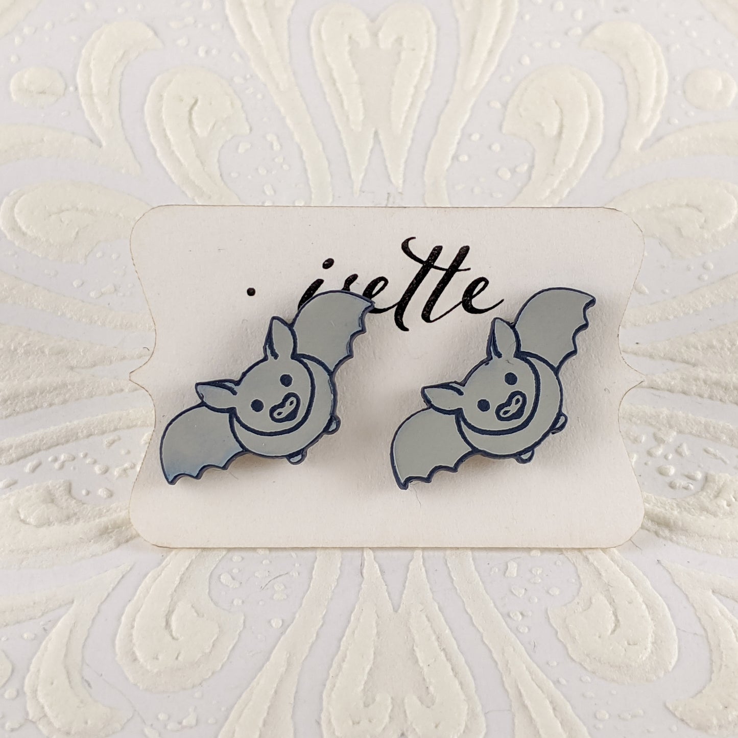 Bat Studs in Gray