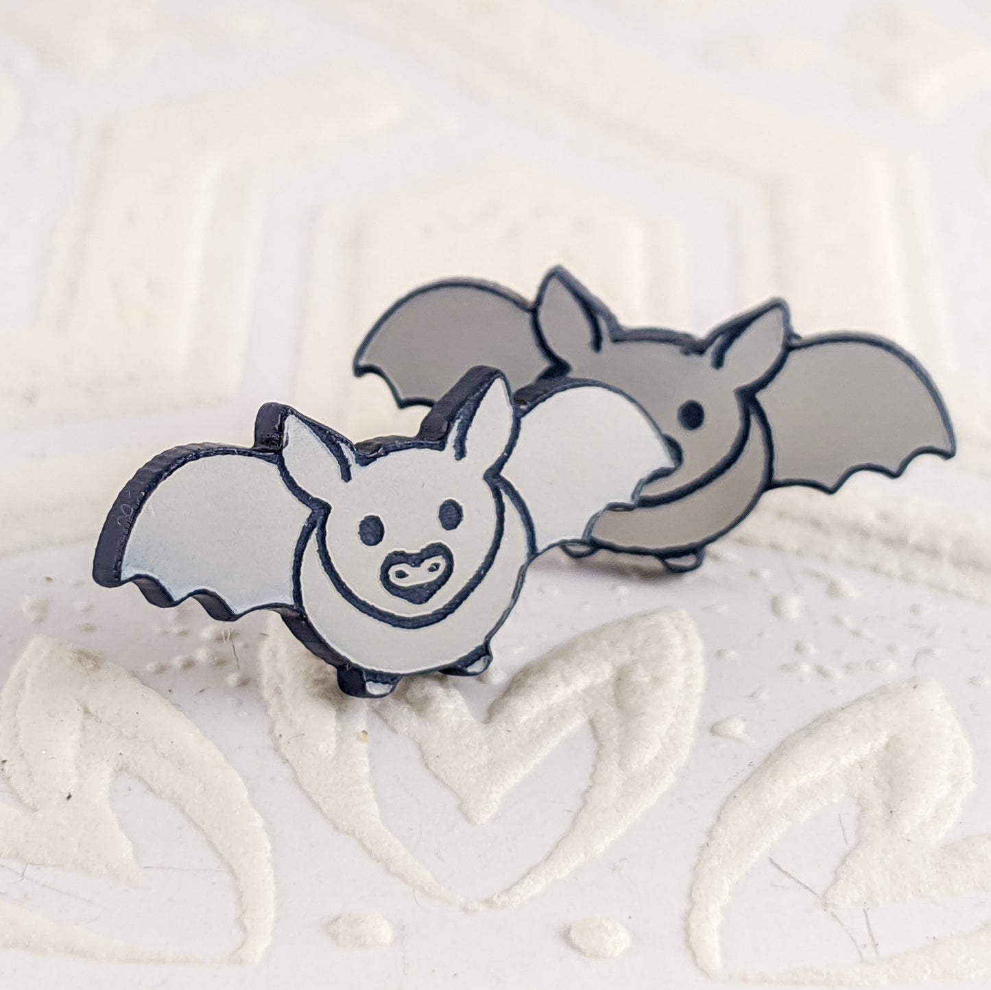 Bat Studs in Gray