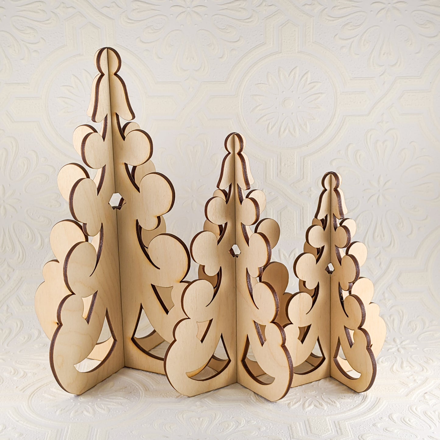 Victorian Christmas Trees in Birch