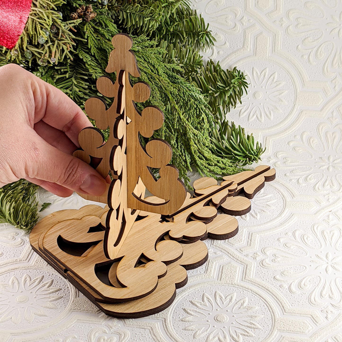 Victorian Christmas Trees in Bamboo