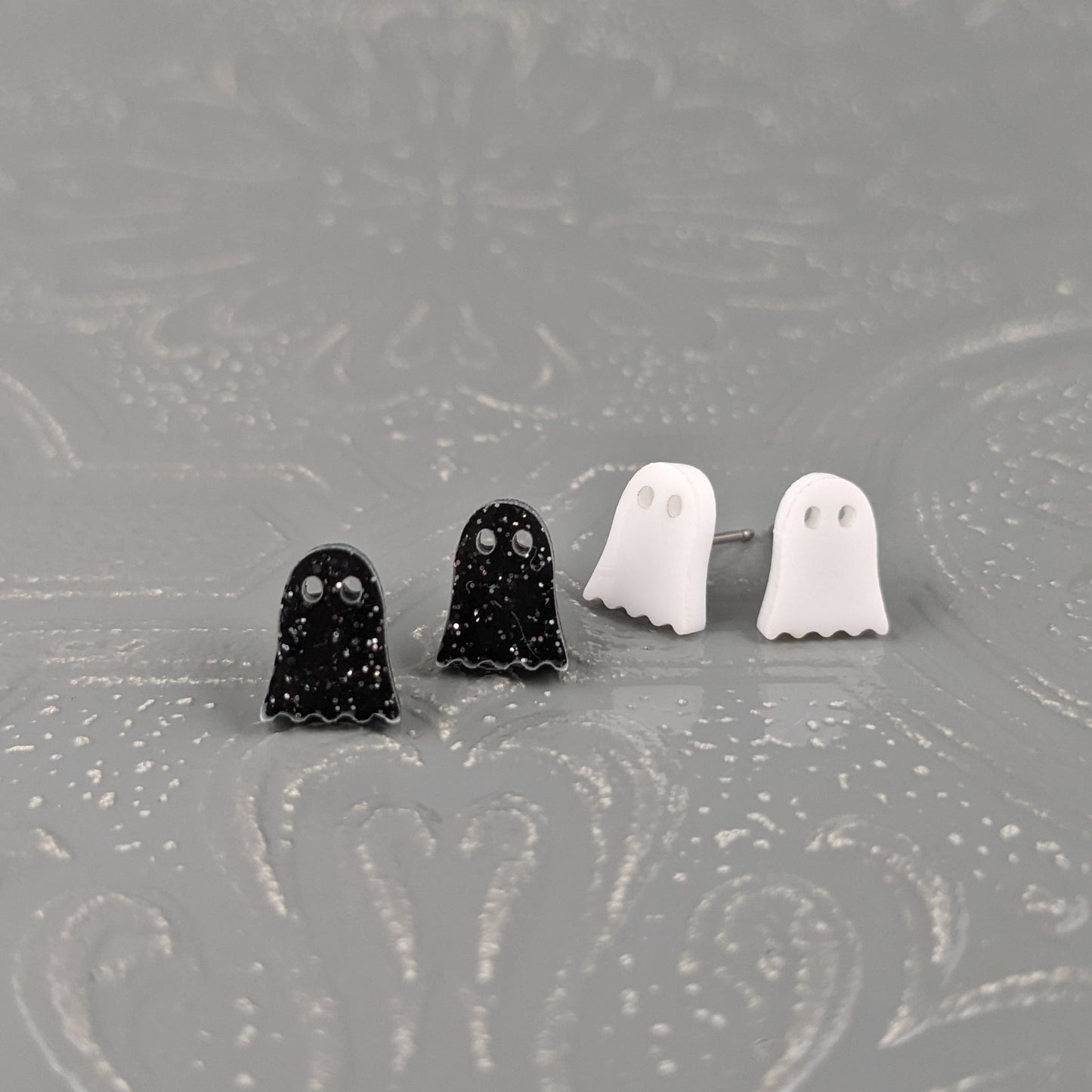 Ghost Studs in White
