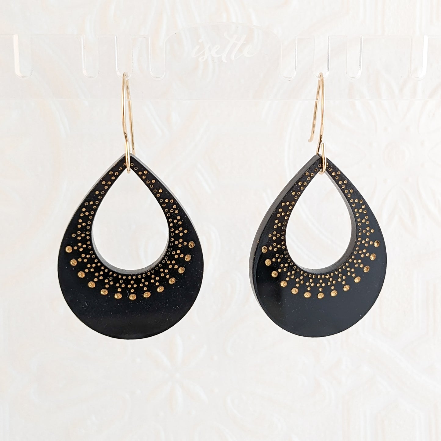 Coucher de Soleil Earrings in Black