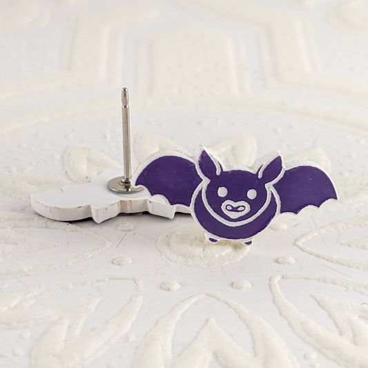 Bat Studs in Purple